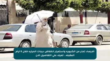الأرصاد تحذر من الشبورة واستمرار انخفاض درجات الحرارة خلال 6 أيام المقبلة.. تعرف على التفاصيل الآن